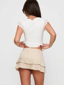 Women's Summer Slim Crop Tops Cute Flying Sleeve Square-Neck Shirt Tie Bow Front Jacquard T-Shirt For Streetwear Casual Going Out Tops