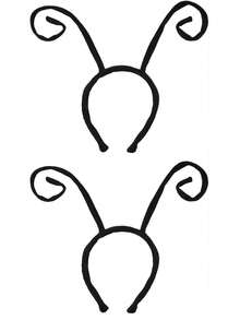 Diadema con antenas de hormiga de Halloween, tocado con mariposa, accesorio de disfraz para actuaciones, fiestas de cumpleaños, eventos - Multicolor - Ver 3