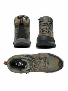 Botas de senderismo para hombre, impermeables, para trekking, exteriores, senderismo, montañismo - Verde - Ver 8