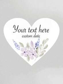 Customized Wedding Tags, Heart-Shaped Personalized Gift Labels, Customized Thank-You Gift Tags (Without Ropes), Suitable For Weddings, Party Gifts, Handicrafts, Christmas, And Gift Packaging - Multicolor - View 40