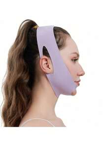 1pc Pink Thin Elastic Women's Face Sleeping Face Mask Strap, Suitable For Everyday Wear
