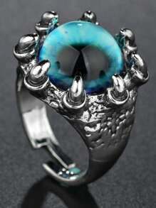 1 Pc Retro Punk Evil Eye Dragon Ring For Men Hip-Hop Design Women Fashion Jewelry