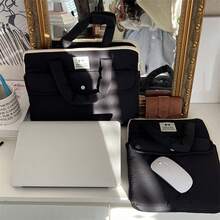 韩国新款INS防震11/13/15英寸Ipad内胆包可爱便携笔记本电脑收纳加厚缓冲大容量电脑包平板电脑收纳袋文件袋 - 彩色 - 查看 6