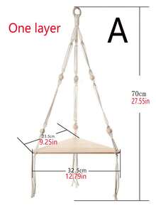 1 件波西米亚风格木制三角墙角花瓶架，适用于花卉、植物、绿色装饰、客厅、卧室、多功能木质多肉植物展示架