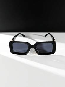 4 件套男士塑料方形眼镜，经典商务/正式风格，适合通勤、商务、夏季海滩度假、户外、旅行的街头穿着