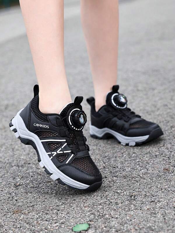 1 par de zapatos de senderismo para niños/niñas con diseño de , adecuados para senderismo y deportes diarios
