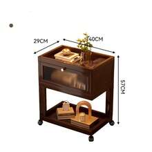 SHENGYE高端家具系列 几何美学楠木边桌 客厅沙发边柜 简约小茶几 卧室床头柜收纳架 家用客厅边桌 卧室床头柜收纳架 - 彩色 - 查看 13