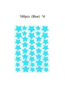 1120/840/560/280 Pcs Star Stickers, Back To School,Halloween & Christmas Decoration Stickers, Colorful Five-Pointed Star Stickers For Party, Holiday Photo Decoration, Face Decor Stickers (1 Sheet Per Color), For Decoration Only (Not For Makeup)2000/1400/160/80/40