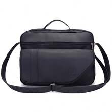 Men's Crossbody Bag 14" Laptop Briefcase Business Briefcase Postman Briefcase Executive Briefcase - 黑色 - 查看 2
