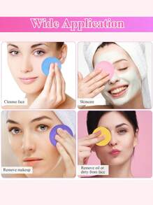 200pcs Compressed Facial Cleansing Sponges - Made Of Synthetic Cellulose Fiber, Breathable, Soft And Comfortable, No Irritating Chemicals Or Odor, Safe And Gentle On Skin. Lightweight, Compressed Into Stick Shape For Easy Portability, Expands Into Round Shape When Soaked In Water. Suitable For Daily Life, Travel, Gathering, Office, Camping, Etc. Can Also Be A Perfect Gift Choice For Women.