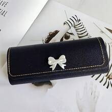 1pc Minimalist Bowknot Eyeglass Storage Box, Plastic Glasses Case With 3D Bowknot Decor, Portable , Fashion Eyewear Organizer, Suitable For Mother's Day, Birthday Gifts, Eyeglass Wearers