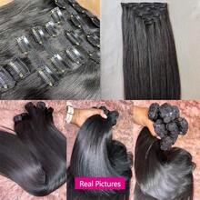 Extensions de cheveux humains - Natural Black - Voir 8
