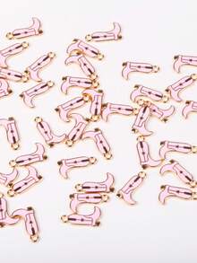 10 件/包高跟鞋形状吊坠 DIY 珠宝配件 适用于项链手链装饰