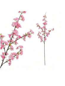 1 件超大人造樱花树枝，可折叠单花桃花拍摄道具，仿真樱花，DIY 花园工艺艺术装饰，塑料花卉桌面中心装饰适用于家庭派对装饰、婚礼、母亲节、新娘送礼会 - 彩色 - 查看 11