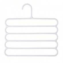 5-Tier Non-Slip Plastic Storage Rack - Multi-Layer Wardrobe Organizer, Suitable For Storing Ties, Scarves And Other Items, A Space-Saving Vertical Storage Solution, An Ideal Accessory For Home Or Office Closet Organization, Features Efficient Space Design And Non-Slip Design.