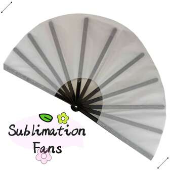 1 Stück PACKUNG, Sublimations-Blanko-Fächer, Polyesterfächer, mit doppelseitigem Klebeband, Geburtstag, Hochzeit, Partys, Feiertage und Dekorationen, Werbung, beste Wahl für mehrere Feste