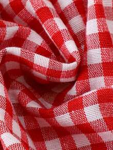 1件可爱女婴/女童轻薄吊带连体衣，夏季 - 紅色 - 查看 6