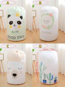 1pc,Drawstring Storage Bag,Folding Storage Bag,Round Storage Bag,Moisture-Proof Storage Bag,Quilt Storage Bag,Moving And Packing Luggage Bag,Organize Clothes Storage Bag,Drawstring Bag