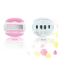 Lâminas para Mulheres, Lâminas para Mulheres para Barbear com 6 Lâminas, Lâminas de Barbear com Tira de Umidade Suavizante e Alça Antiderrapante, Lubrificação de 360° Reduz a Irritação, Remoção de Cabelos, Para Rosto, Braços, Pernas, Mãos, Axilas, Aparador Corporal Feminino, 1 Cabo com 5 Refis de Lâmina, Remoção de Cabelo, Lâmina Facial, Lâmina de Barbear, Removedor de Pelos Faciais, Auto Cuidado Epilador, Ferramentas de Cuidados de Verão, Aparador Corporal para Viagem, Itens Essenciais de Férias