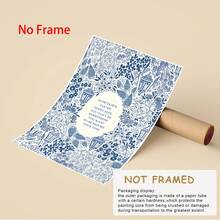 1 件 Billy Joel “Slow Down You're Doing Fine” 维也纳歌词帆布艺术 - 复古蓝色花卉；鸟笼设计 | 鼓舞人心的无框墙面装饰，适用于客厅、卧室装饰、厨房装饰、房间名言海报、植物家居装饰、房间装饰美学、帆布墙面艺术、西部装饰。海岸装饰 海岸装饰 海滩装饰 - 1pc - 查看 3