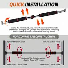 1pc Adjustable Single Bar, Versatile Door Gym Bar, Training Accessory, Suitable For Adults Men & Women, Adjustable Length 60-100cm, Fit For Home Fitness