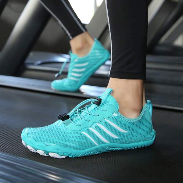 1 Pair Spring/Summer Outdoor Sport Aqua Shoes, Breathable Hiking Fishing Water Shoes, Quick Dry Anti-Slip Anti-Odor, Lightweight Unisex Shoes Suitable For Beach, Travel, Swimming Pool, Yoga, Running