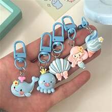 5件套可爱卡通动物主题树脂钥匙扣，多功能包包挂饰，情侣/闺蜜/学生配饰，汽车配饰，背包/书包/学校/动物哥特风/Y2K/万圣节配饰，教师节/圣诞节礼物创意，汽车配饰，朋友/姐妹 - 彩色 - 查看 8