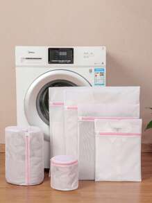 1pc Mesh Laundry Bags, Suitable For Delicate Clothes, Washing Machine Laundry Bag, Travel Storage Organizer Bag, Washing Machine Dedicated Wash Bag, Anti-Deformation Clothing Wash Bag, Suitable For Underwear, Bras, Socks, Travel Storage Decor, Room Decor, Decorations, Decorations, Decor, Storage, Organizer Dress Pants Shoes Jeans Boots Skirt,Spring,Minimalist,Summer Tops
