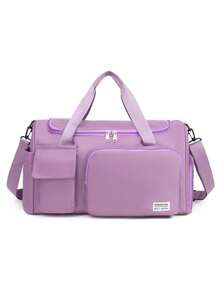 Borsa sportiva da palestra con scompartimento per le scarpe e tasche per riporre cose bagnate e asciutte, borsa a spalla casual per uomo e donna per allenamento, fitness, yoga, pilates, spiaggia, weekend, bagaglio a mano da viaggio