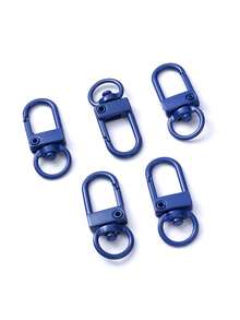 [合金旋转钥匙扣挂钩] 10 个装合金旋转龙虾扣钥匙扣 - 多功能弹簧钩钥匙圈，适用于手提包和配饰