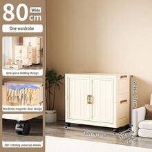 No Assembly Required Wardrobe Clothes Organizer Box Small Closet Plastic Home Foldable Storage Cabinet - Multicolor - View 25