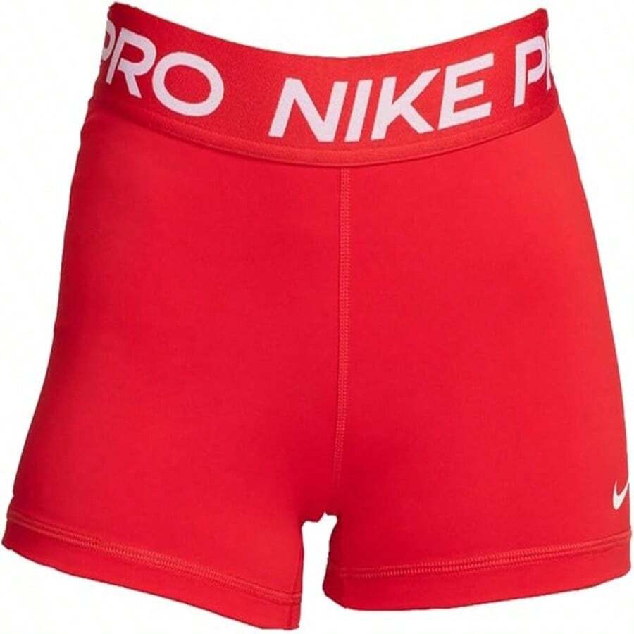 Pro 365 Women's 3" Compression Dri-FIT Training Shorts - 大學紅/白 - 查看 1