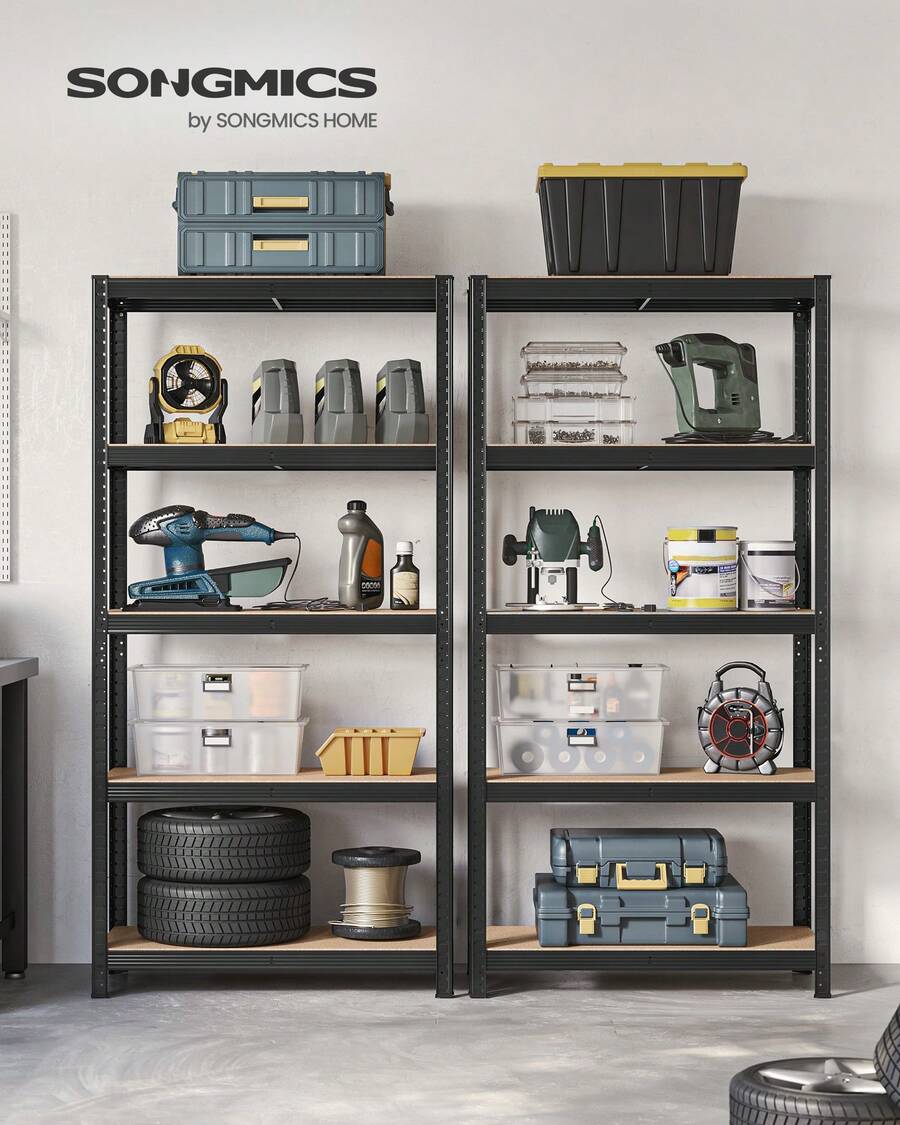 SONGMICS Audio-Visual Shelving - Noir - Xem 1