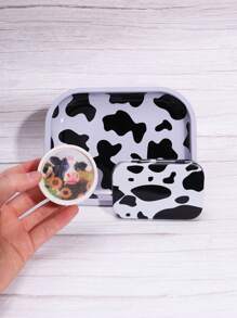 3 Pieces Set, Entry-Level Set With Multiple Prints - Including Metal Rolling Tray, Grinder, And Iron Box, Stylish Design, Perfect Gift For Halloween And Christmas!