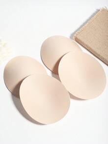 4/6/8pcs Plus Size Women's Bra Inserts, Reusable, Egg-Shaped, Solid Color, Casual, Comfortable, Lightweight & Breathable Bra Pads - Multicolor - View 14