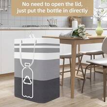 大型厨房回收箱（20 加仑）、大型室内家用回收箱，用于回收瓶子、罐子、玻璃和废塑料、纸篮、洗衣篮、玩具篮。