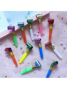 10/20/50pcs-Party Blower, Colorful Birthday Noisemakers Birthday Blow Horns Party Horns Party Whistles New Years Party Noisemakers Party Blowouts Whistles Party Blowouts Party Favors Noise Makers Random Color