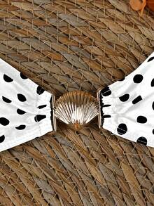 Polovedo 官方优雅性感波点印花三件套比基尼泳衣，女士款，随机花卉印花 - 彩色 - 查看 5