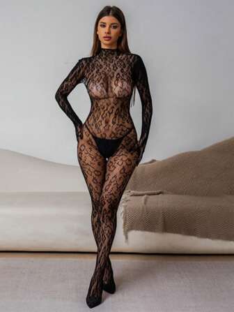 Sexy Lingerie, Sexy Hollow Out Sexy Jumpsuit Slim Fit