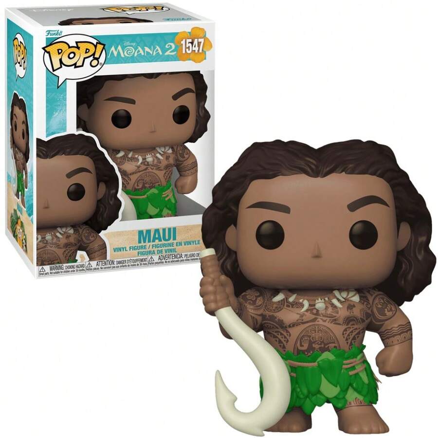 Funko Pop! Moana 2: Maui con Anzuelo de Pesca #1547 - Multicolor - Ver 1