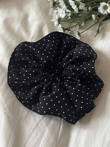 2025 New French Polka Dot Scrunchie, Minimalist Niche Elegant Fabric Hair Tie Hair Scrunchiescrunchies Scrunchy Hair Ties