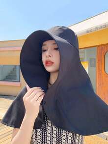 女士全覆盖防晒遮阳帽，带面罩，款式多样，适合夏季户外活动，防紫外线（注意：由于生产批次差异，颜色可能略有不同）滑雪面罩 - 遮陽帽 - 查看 4