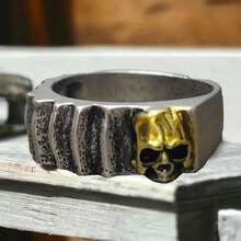 时尚8毫米玫瑰金不锈钢箭头镶嵌人造紫玛瑙陨石戒指男女订婚派对珠宝礼物 - B*0233 - 查看 13