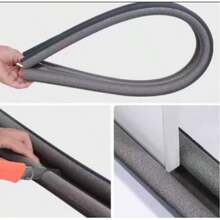 Door Seal Protector Roll Adjustable Waterproof Security Door Black 93cm Adjustable Immediate Shipping - màu đen - Xem 2
