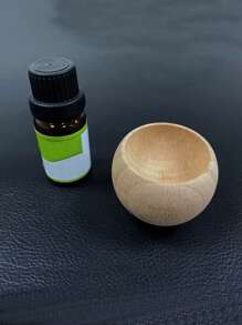 1 pieza Difusor de aroma de madera redondo, Aceite esencial con aroma de madera, Decoración para auto, Difusor de fragancias para el hogar