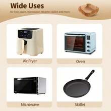 Square Air Fryer Liner Paper, 50/100 Pcs Oil-Proof, Non-Stick And Heat-Resistant Paper Towels, Suitable For Oil-Absorbing Pad Paper For Air Fryers With 2-3 Gallon Capacity