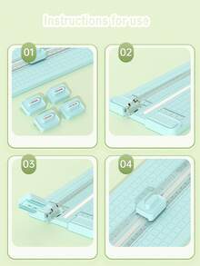 4-In-1 Paper Cutter Set, Creative Mini Multi-Functional Trimmer With 4 Blades For Students, Cutting Photos, Documents, Crafts,Back To School,School Supplies