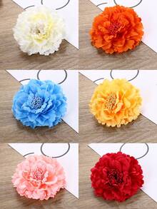 1/6pcs Hawaiian Style Faux Peony Flower Hair Clips, Fashion Decorative Hair Accessory For Daily Use, Ideal Gift For Women Claw Clips Hair Claws Hair Barrettes, School Stuff, Best Friend Gifts, Hair Accessories, Head Accessories - Multicolor - View 19