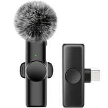 Wireless Lavalier Lapel Microphone For IOS TypeC Android Camera Plug-Play Professional Noise Reduction Recording Clip Mic For Creator Interview
