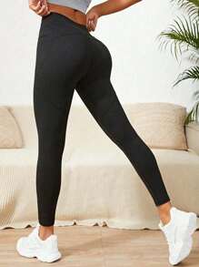 Women's High-Waisted Yoga Leggings – Stretchy Long Workout Tights, Tummy Control Compression Pants For Gym, Fitness, And Casual Wear